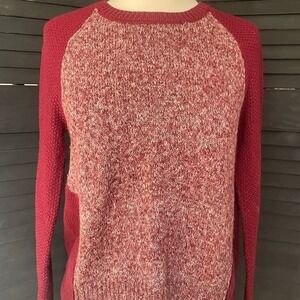 Rewind Burgundy Knit Top Size